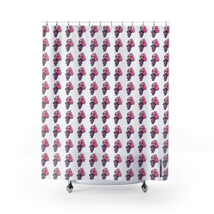 Robot Runway™ LadyBot Shower Curtains
