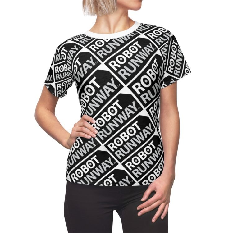 Robot Runway™ Black & White Motif Women’s Tee