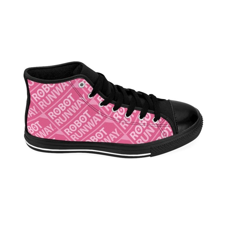 Robot Runway™ Pink Motif Women’s High-top Sneakers