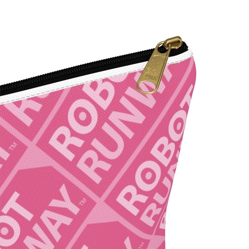 Robot Runway™ Pink Motif Accessory Pouch w T-bottom - Image 11