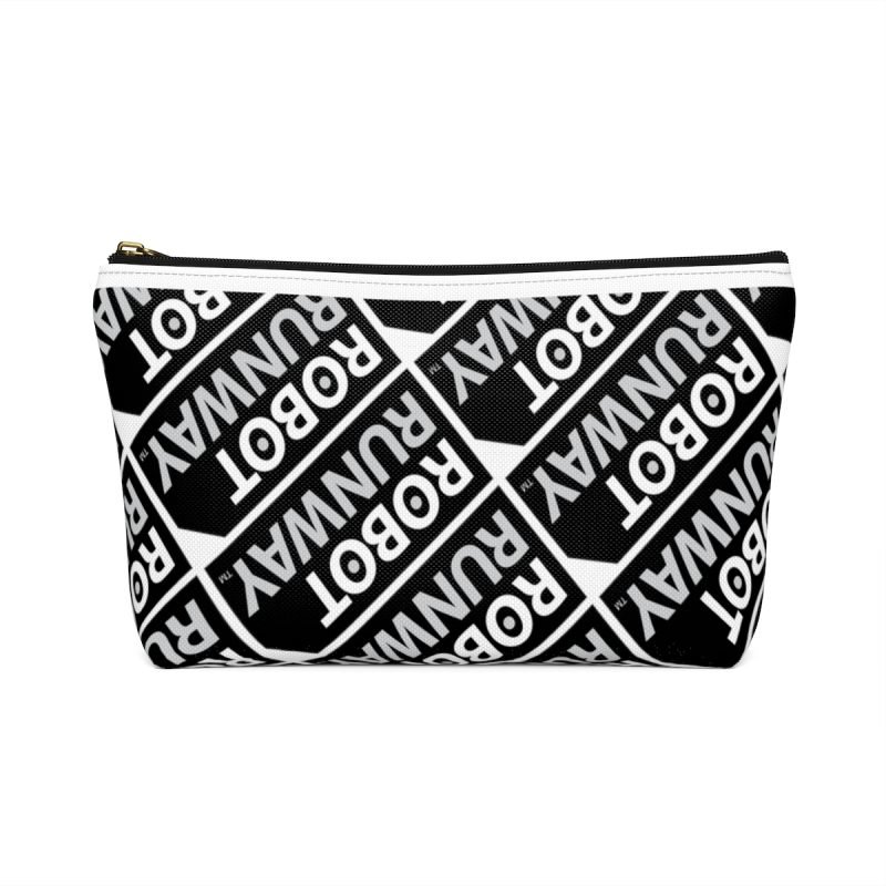 Robot Runway™ Black & White Motif Accessory Pouch w T-bottom - Image 2