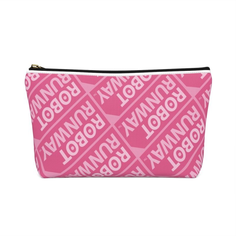 Robot Runway™ Pink Motif Accessory Pouch w T-bottom - Image 8