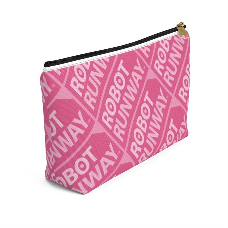 Robot Runway™ Pink Motif Accessory Pouch w T-bottom - Image 9
