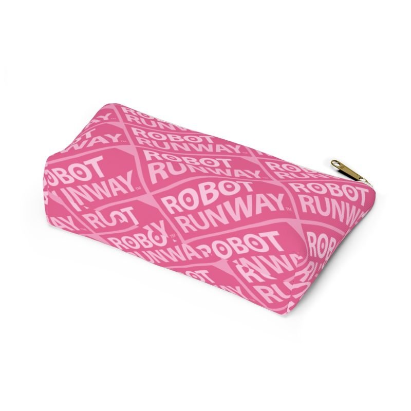 Robot Runway™ Pink Motif Accessory Pouch w T-bottom - Image 6