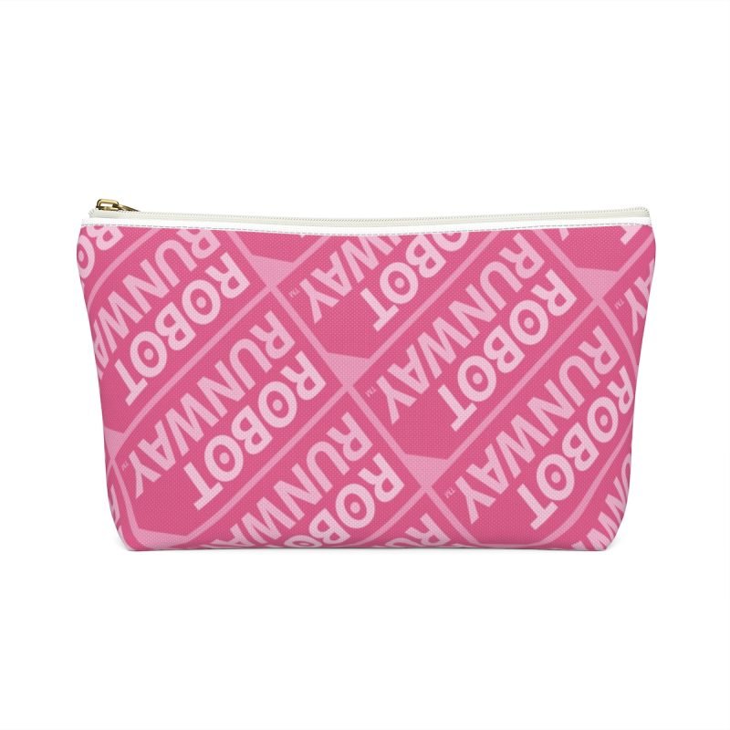Robot Runway™ Pink Motif Accessory Pouch w T-bottom - Image 2
