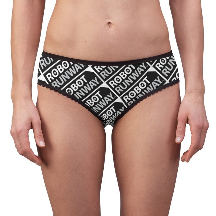 Robot Runway™ Black & White Motif Women’s Briefs