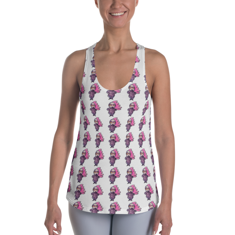 Robot Runway LadyBot Women’s Racerback Tank