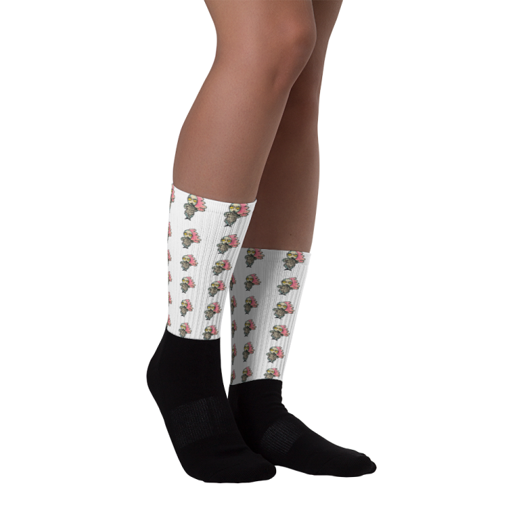 Robot Runway Lady Bot Fashion Socks
