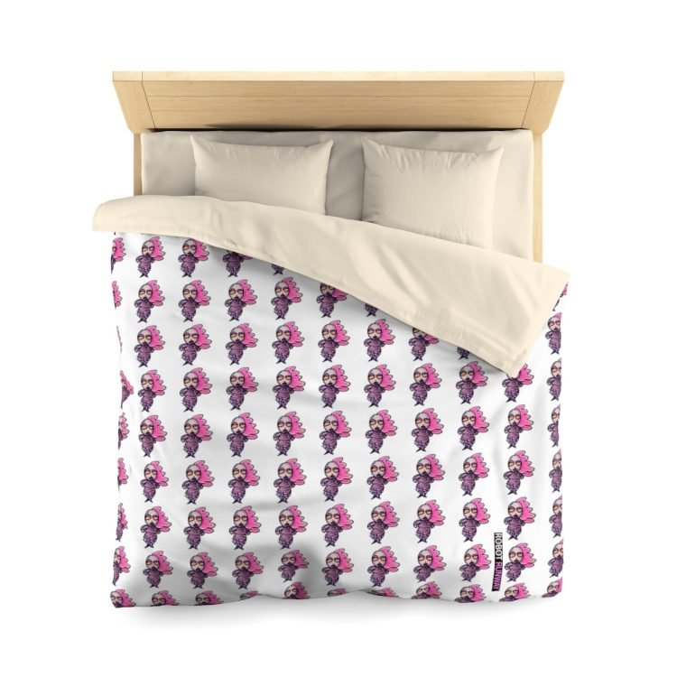 Robot Runway™ LadyBot Microfiber Duvet Cover