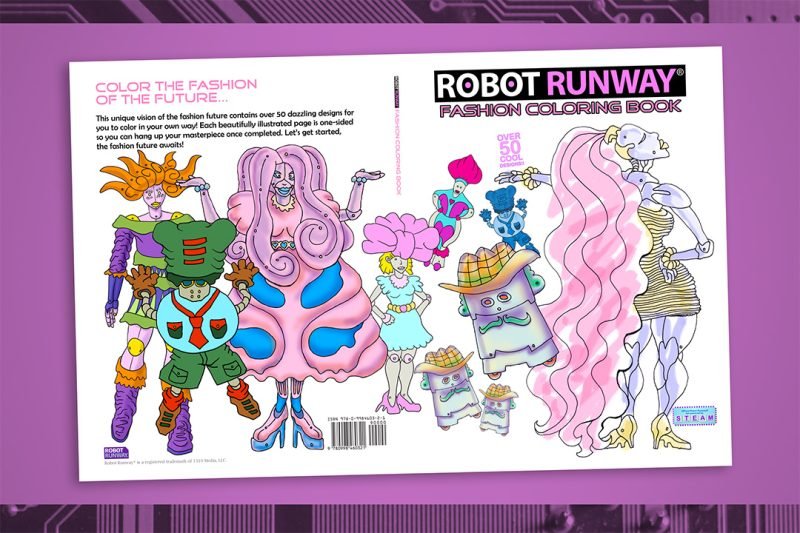 Robot Runway® Fashion Coloring Book - Image 3