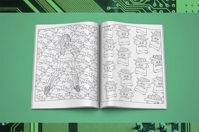 Robot Runway® Fashion Coloring Book - Image 4