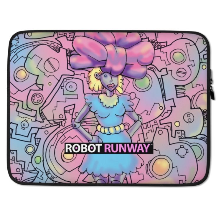ROBOT RUNWAY BowBot Laptop Sleeve