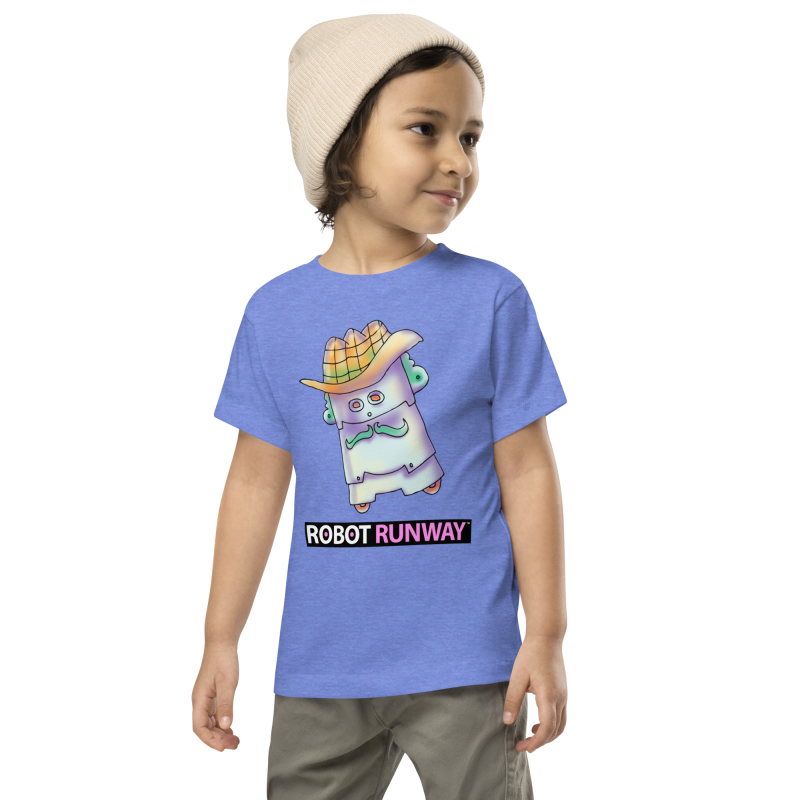 Robot Runway® Toddler Short Sleeve Tee – Captain Sheriff© - Image 2