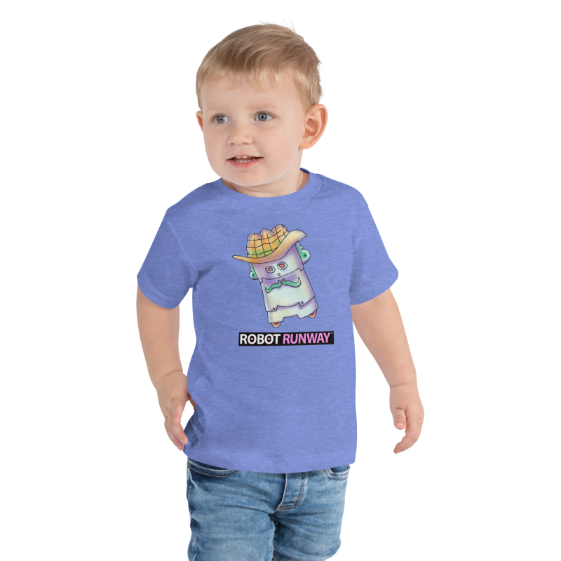 Robot Runway® Toddler Short Sleeve Tee – Captain Sheriff© - Image 5