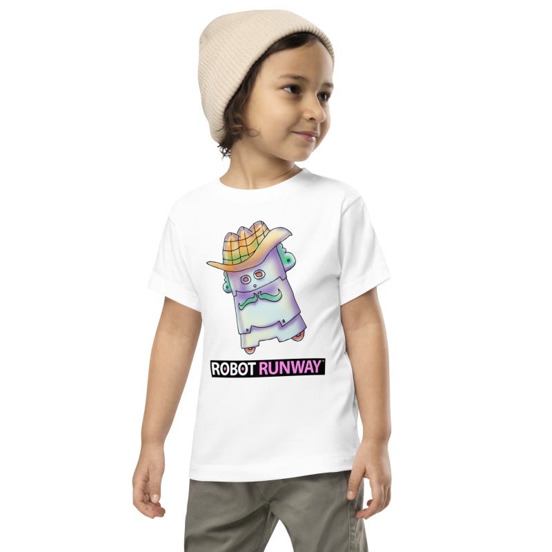 Robot Runway® Toddler Short Sleeve Tee – Captain Sheriff© - Image 3