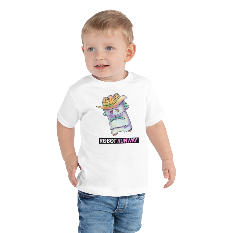 Robot Runway® Toddler Short Sleeve Tee – Captain Sheriff© - Image 4