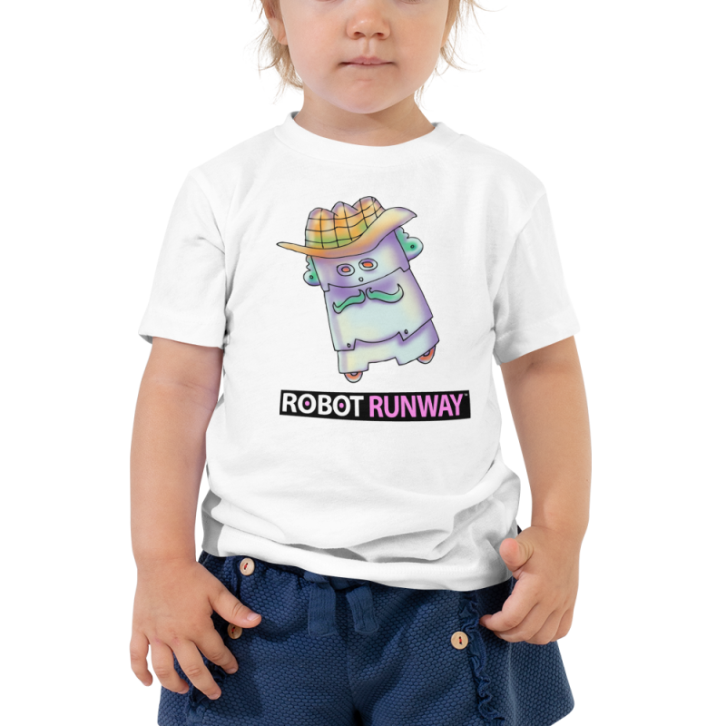 Robot Runway® Toddler Short Sleeve Tee – Captain Sheriff© - Image 7