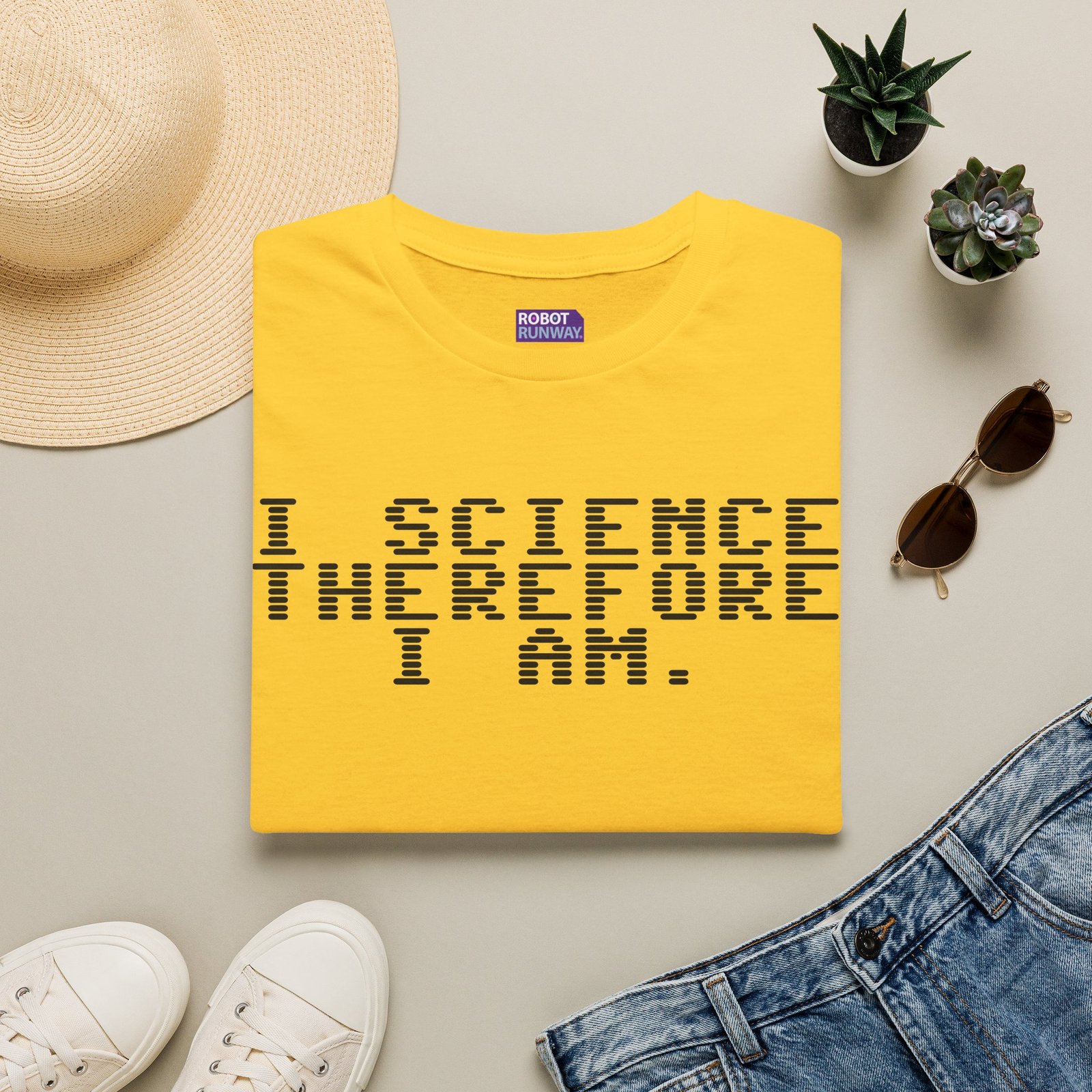 Robot Runway® — Science T-Shirt — "I Science Therefore I Am" Graphic Tee - Image 25