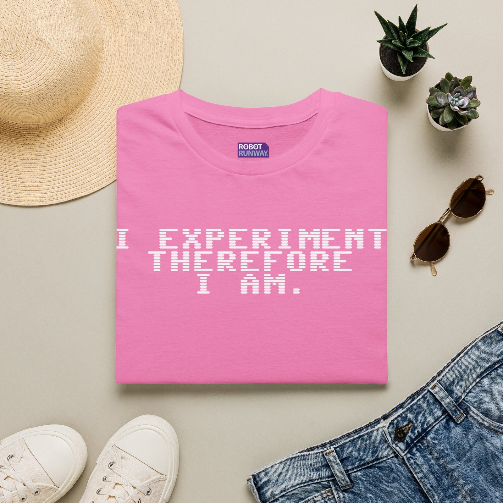 Robot Runway® T-Shirt — I Experiment Therefore I Am T-Shirt — Science Graphic Tee - Image 9